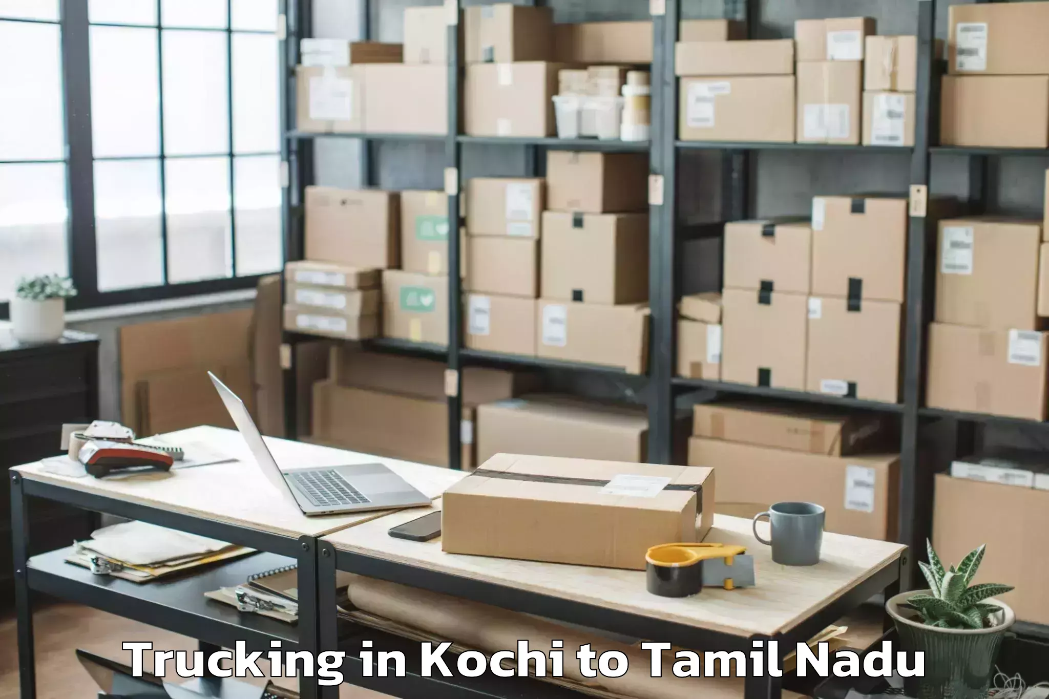 Top Kochi to Chinnamanur Trucking Available